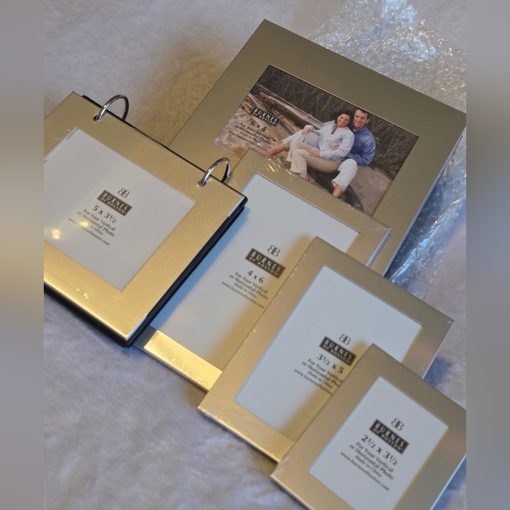 Photo Box Frame And Album Set 5 Pc Burnes Of Boston